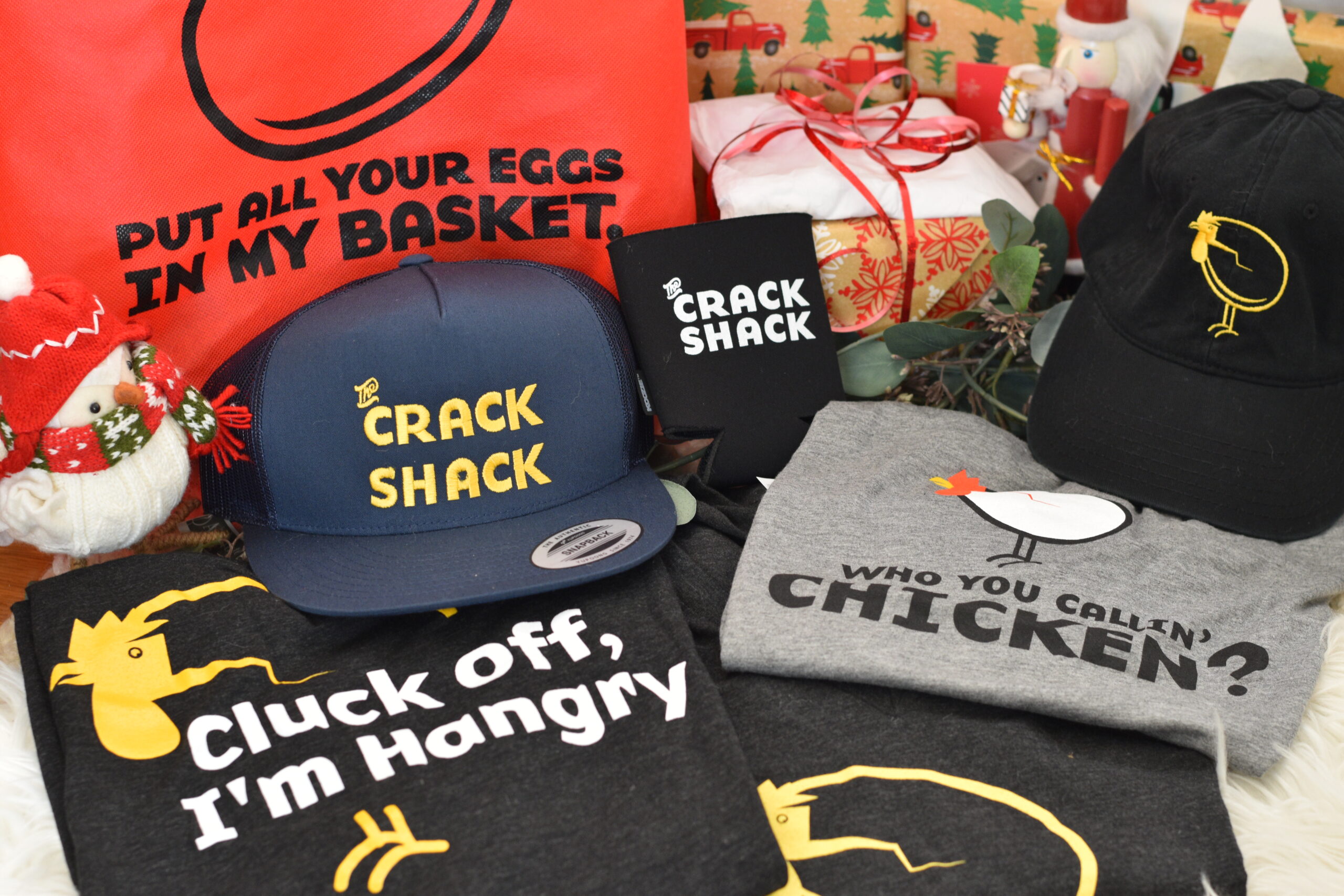 Crack Shack t-shirts, hats, and merch