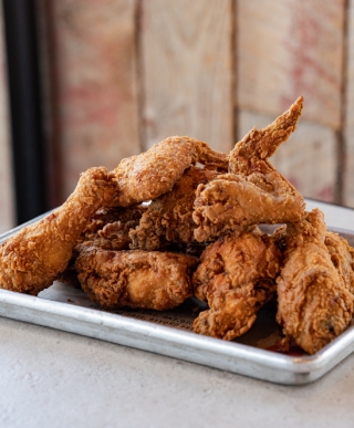 Image of a plate of fried chicken